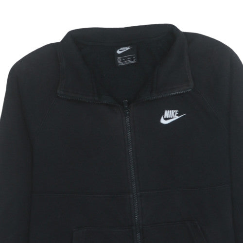 Nike Men's Black XS Full Zip Hoodie Sweatshirt Fleece Cotton Blend