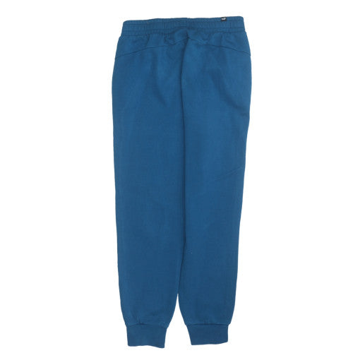 Puma Men's Blue Jogger Sweatpants M Fleece Lined Activewear