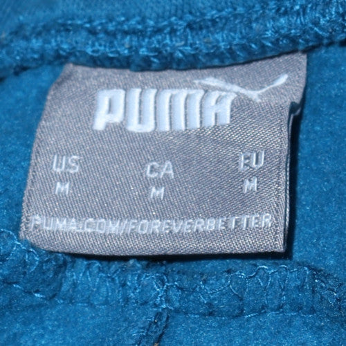 Puma Men's Blue Jogger Sweatpants M Fleece Lined Activewear
