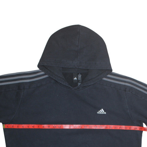 Adidas Men's Black Pullover Hoodie L Regular Fit Sports Fleece