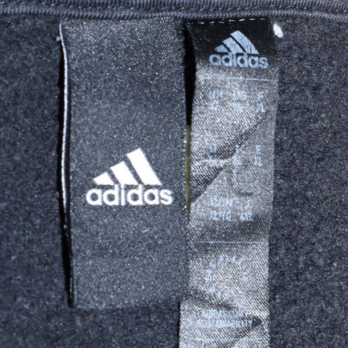 Adidas Men's Black Pullover Hoodie L Regular Fit Sports Fleece