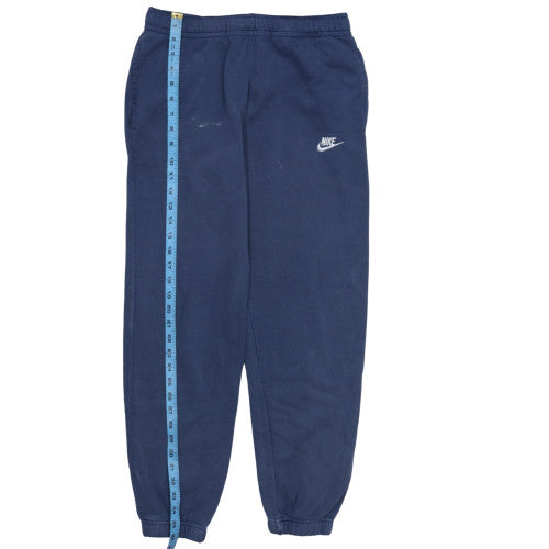 Nike Men's Blue Small Jogger Sweatpants Cotton Blend Elastic Waist