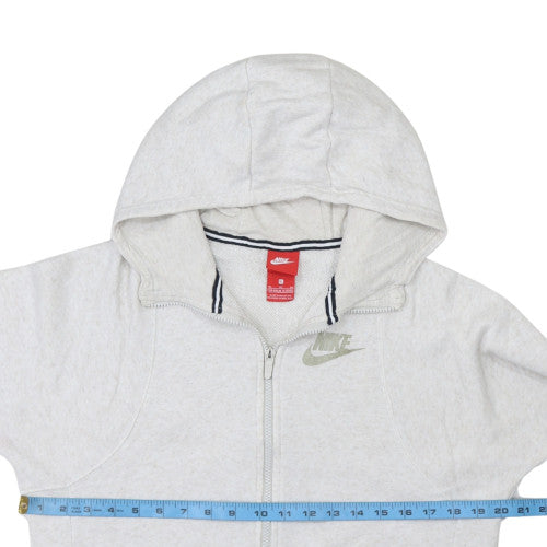Nike Boys Grey Full Zip Hoodie Size 13-15 Years Fleece Sweatshirt