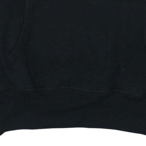 Tommy Hilfiger Mens Black XL Pullover Hoodie with Logo Design