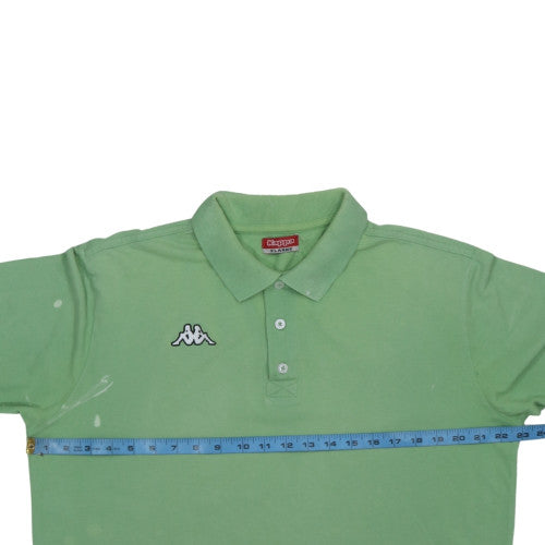 Kappa Men's Green XL Polo Shirt Cotton Short Sleeve Classic Fit