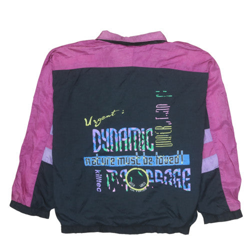 Killtec Women’s Black Pink 90s Windbreaker Jacket Size L