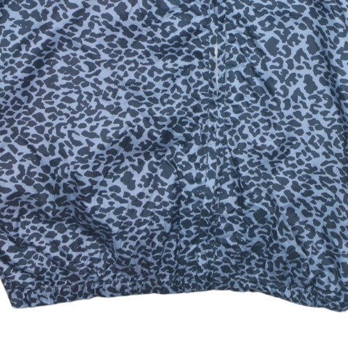 K-Way x Maje Women’s Blue Animal Print Hooded Windbreaker Jacket S
