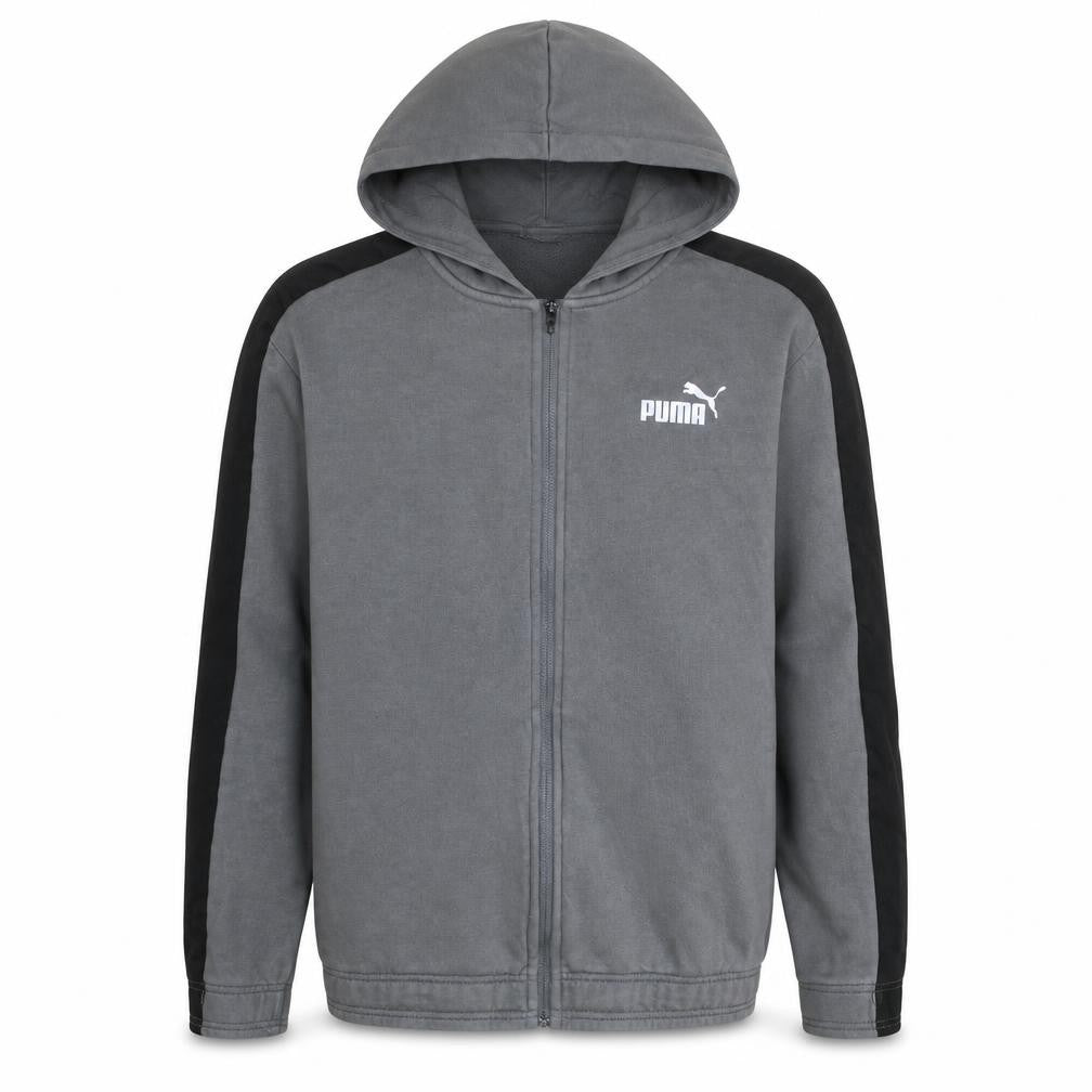 Puma Men's Grey Full Zip Hoodie XL Sportswear Sweatshirt