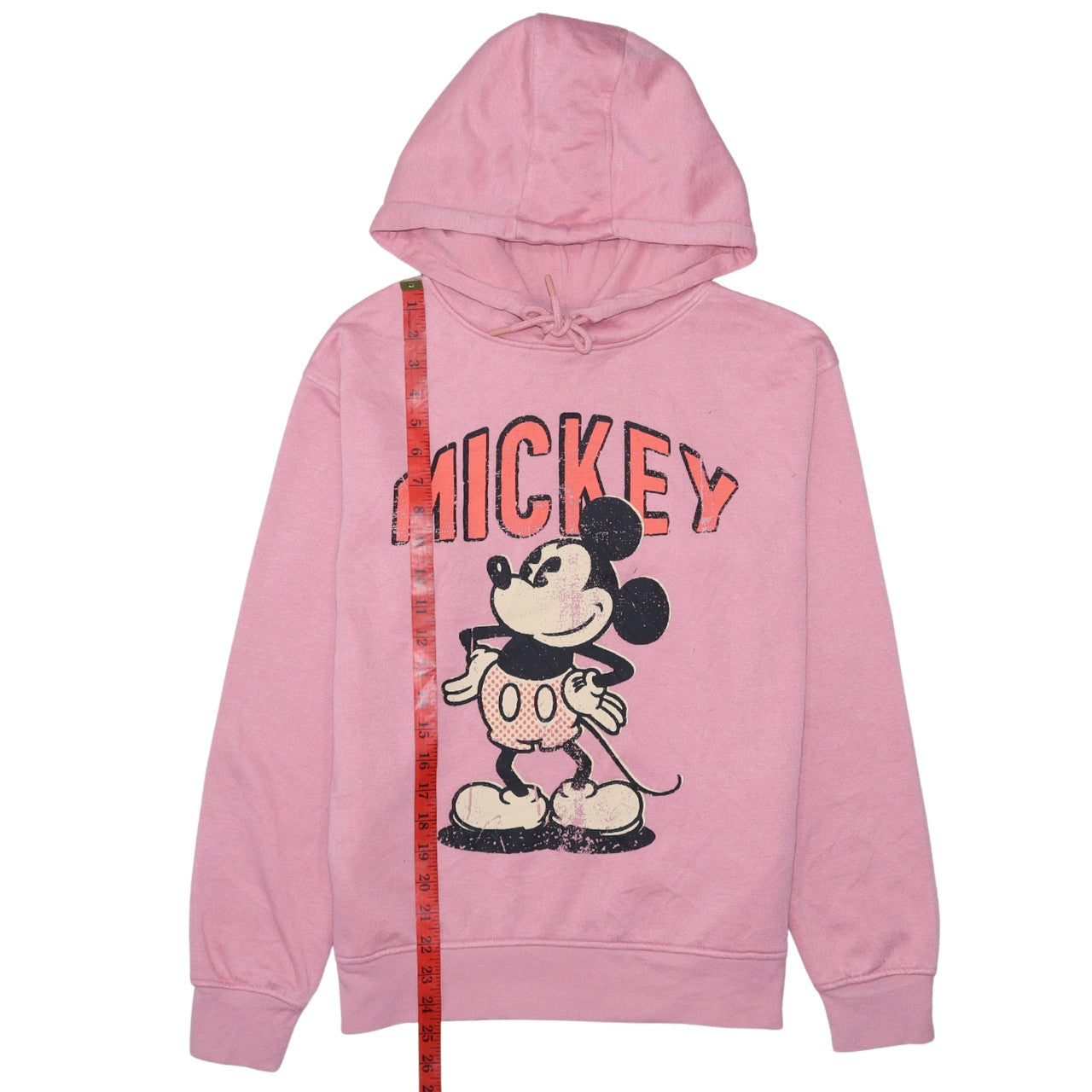 Primark Disney Women Pink XS Pullover Hoodie Mickey Graphic Print