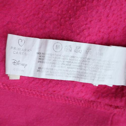 Disney Primark Women Pink Stitch Sweatshirt M 12/14 Pullover Crew Neck