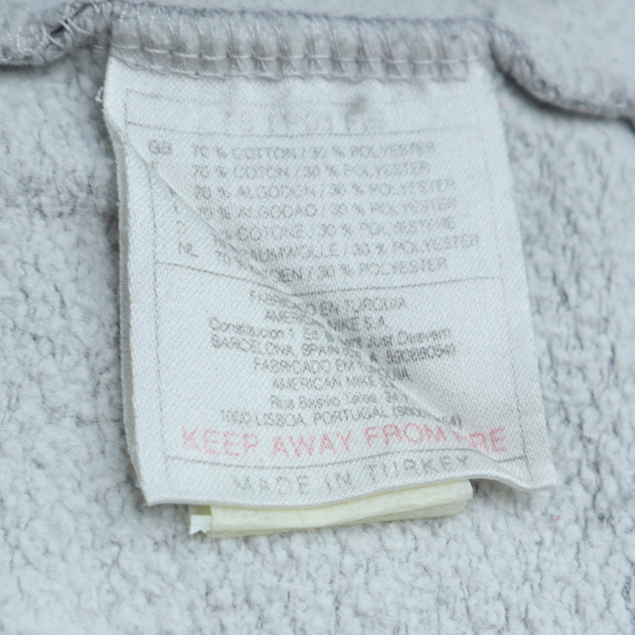 Nike Men's Grey Full Zip Hoodie Size L Regular Fit Sportswear
