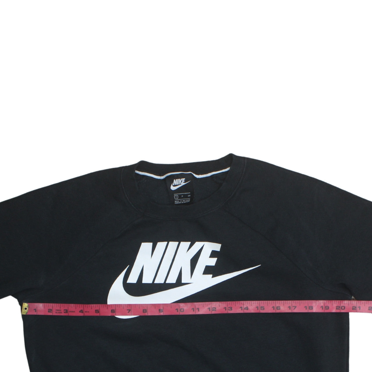 Nike Men's Black S Pullover Crew Neck Logo Sweatshirt