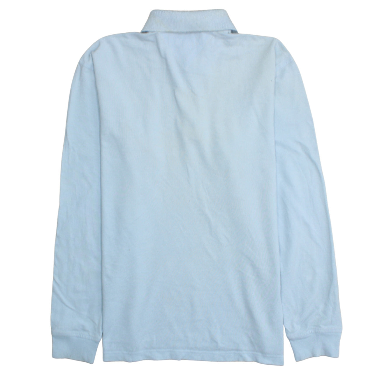 Tommy Hilfiger Men's Blue Long Sleeve Cotton Polo Shirt M