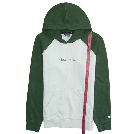 Champion Men's Green Pullover Hoodie Medium Regular Fit Logo