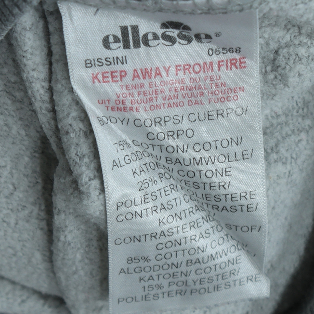 Ellesse Womens Grey Sweatshirt UK 4 Logo Pullover Classic Fit