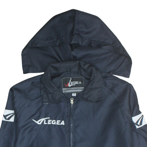 Legea Men's Blue M Windbreaker Hooded Full Zip Sports Jacket