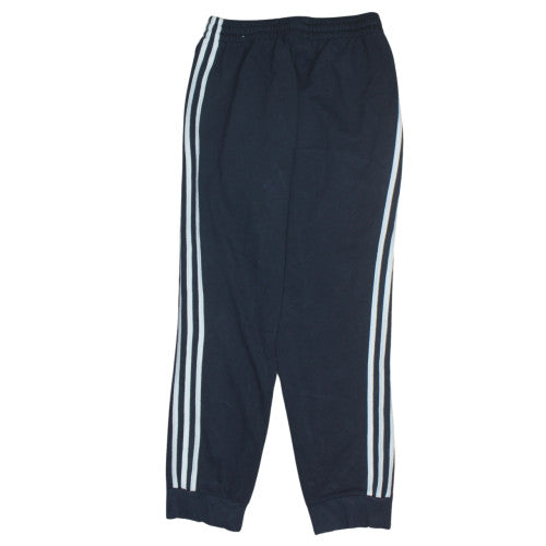 Adidas Men Black Track Pants M Regular Fit Elastic Waist Activewear