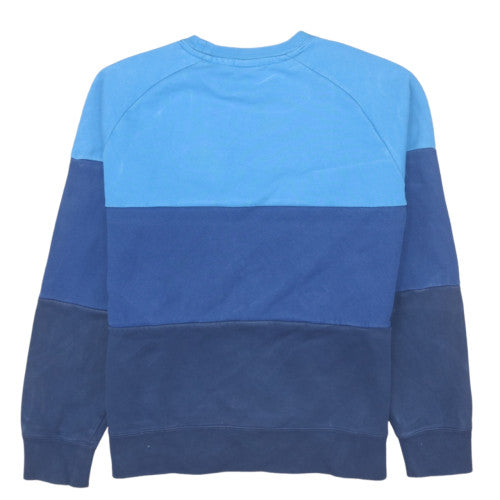 Nike Air Men's Blue Colour Block Sweatshirt Size L Regular Fit