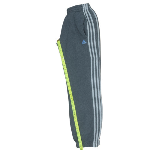 Adidas Boys Grey 11-12 Years Regular Fit Side Stripe Sweatpants