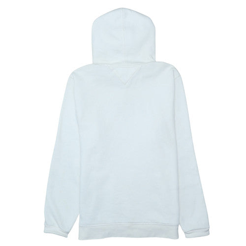Tommy Hilfiger Men's White Logo Hoodie Size M Pullover Fleece