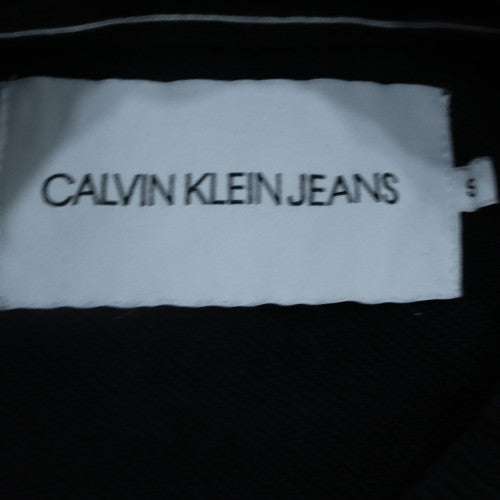 Calvin Klein Jeans Men's Black Small Crew Neck Logo Sweatshirt