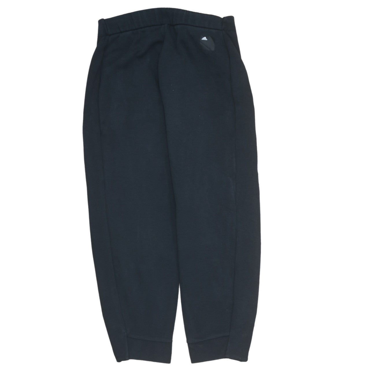 Adidas Womens Black Jogger Sweatpants Size 12-14 Regular Fit Fleece
