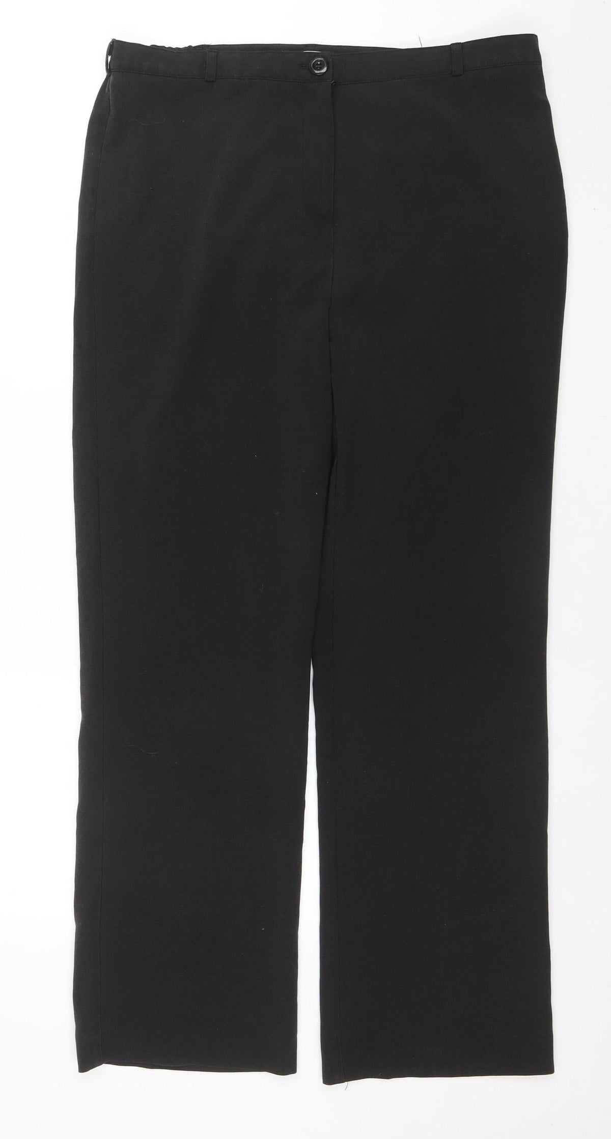 Debenhams Classics Womens Black Size 12 Straight Leg Trousers