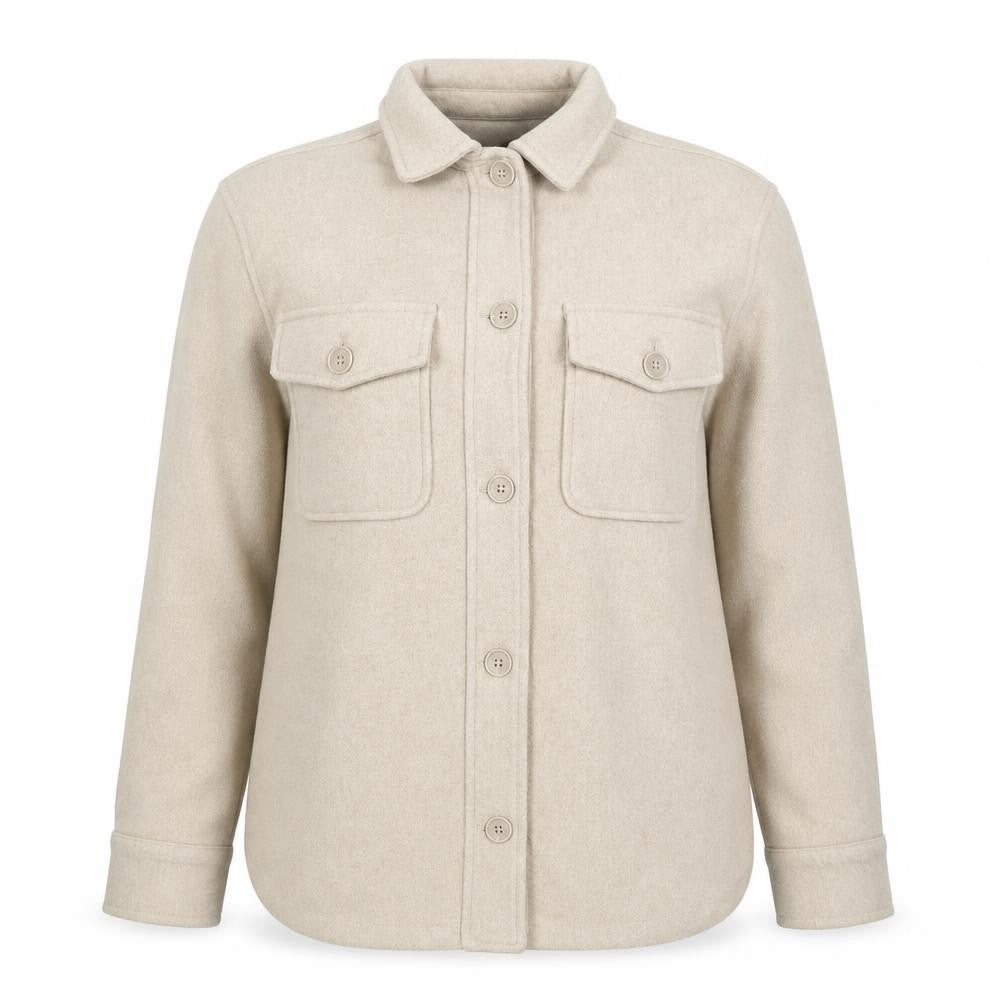New Look Women Beige Regular Fit Basic Jacket Size 8