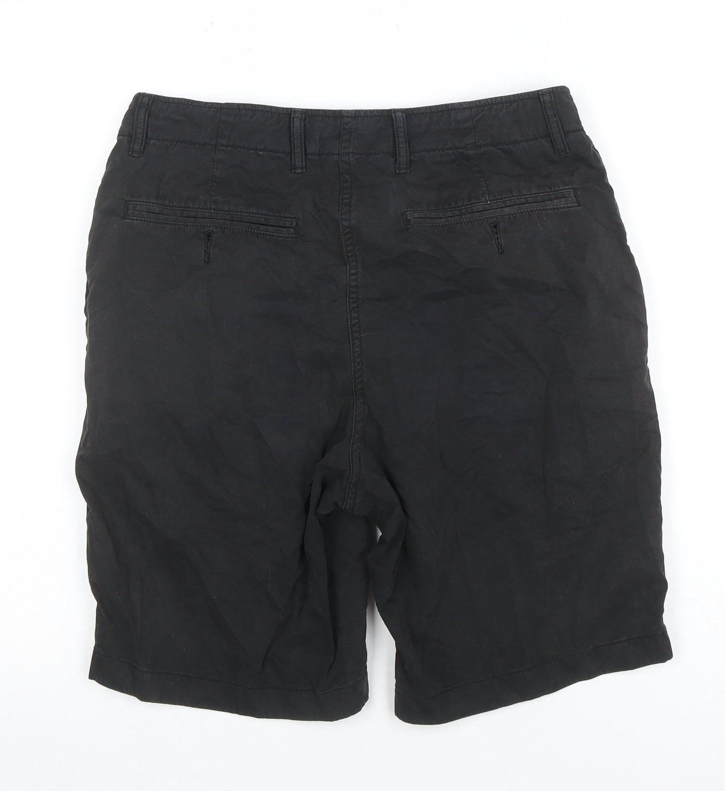 Uniqlo Men’s Black Chino Shorts Size S 30in Waist Cotton Casual
