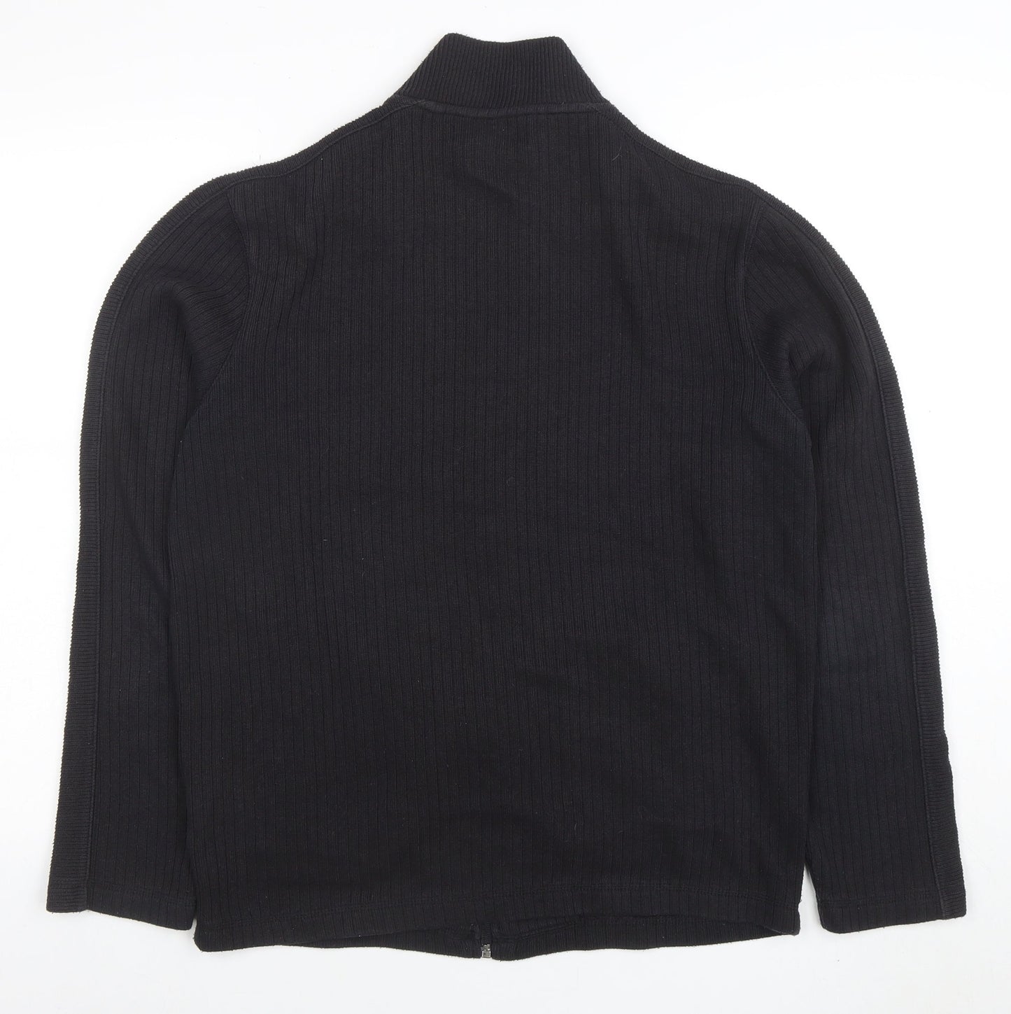 Ben Sherman Men's Black Full Zip Knit Sweatshirt Size M