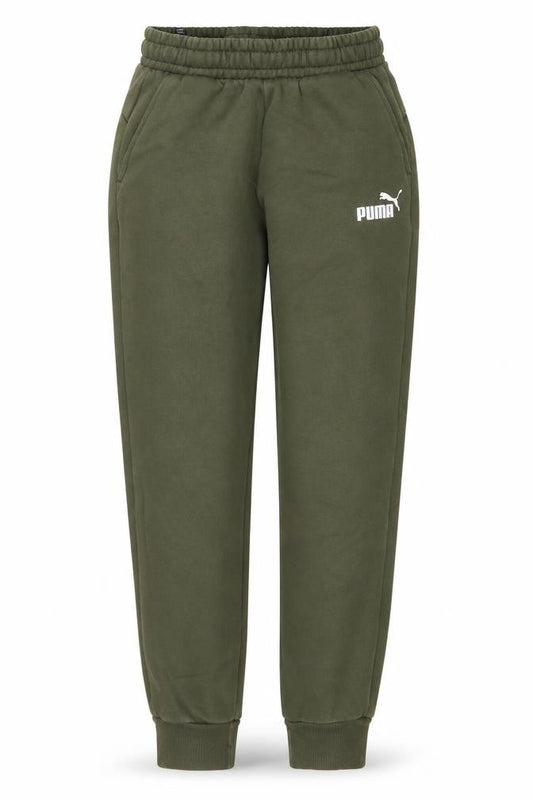 Puma Womens Green Jogger Sweatpants M Regular Fit Cotton Blend