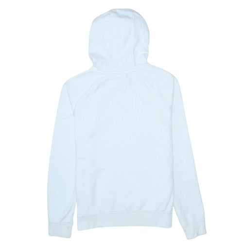 Nike Women's White Small Pullover Hoodie with Logo Print