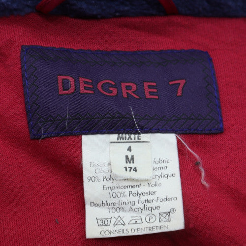 Degre 7 Men's Blue Red 80s Retro Ski Anorak Jacket Size M