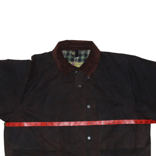Ben Nevis Men’s Brown Waxed Outdoor Jacket L Regular Fit