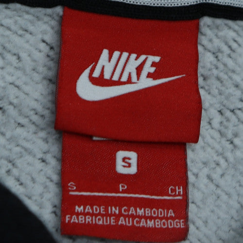 Nike Men's Black Pullover Hoodie S Regular Fit Logo Sportswear