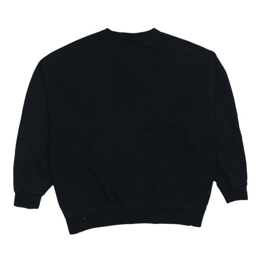 Nike Women’s Black M Pullover Sweatshirt Crew Neck Logo Cotton Blend