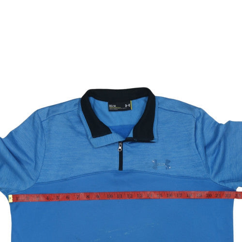 Under Armour Men's Blue 1/4 Zip Pullover Sweatshirt Size M ColdGear