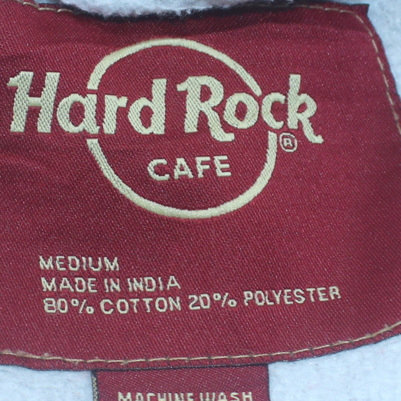 Hard Rock Cafe Madrid Grey Pullover Hoodie Women M Cotton Blend