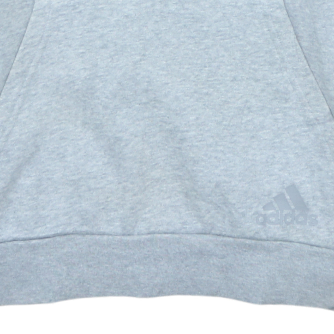 Adidas Mens Grey Pullover Hoodie Small Logo Sportswear