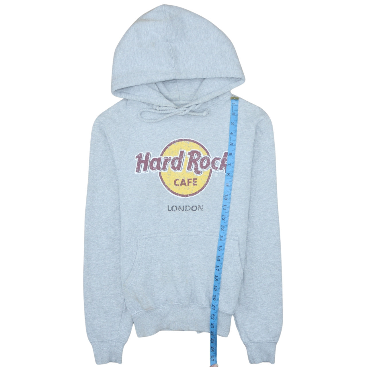Hard Rock Cafe London Grey Hoodie Small Women's Pullover Sweatshirt
