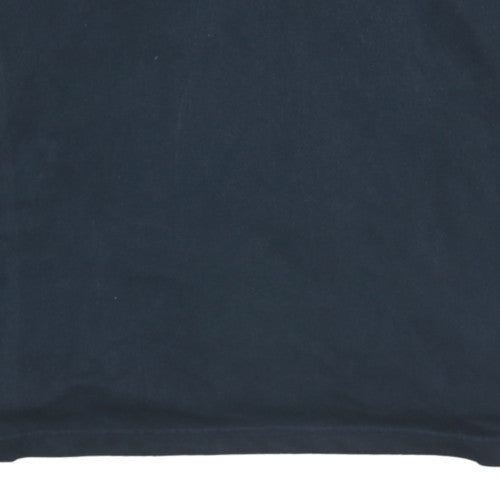 Timberland Men’s Black Long Sleeve Cotton Polo Shirt Size M