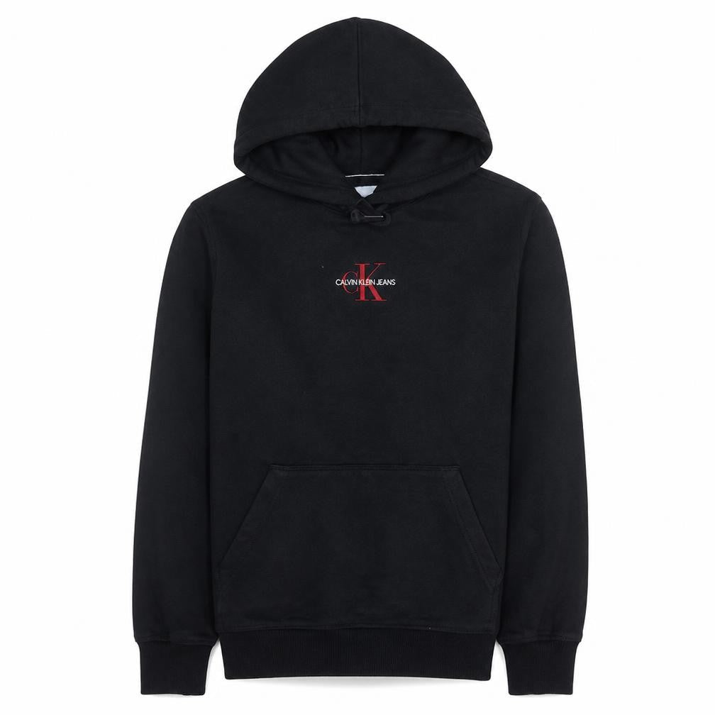 Calvin Klein Jeans Men's Black Pullover Hoodie Small Embroidered Logo