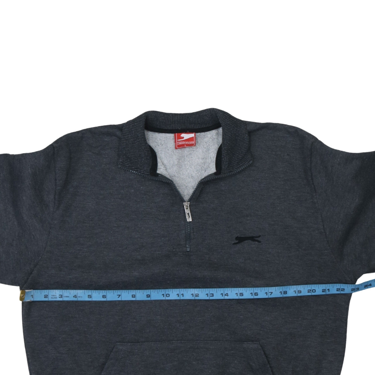 Slazenger Men’s Grey 1/4 Zip Pullover Sweatshirt L