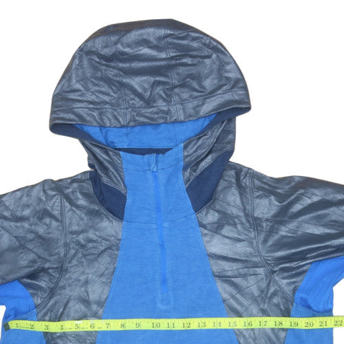 Jordan Men's Blue 1/4 Zip Athletic Dri-FIT Hoodie Size L