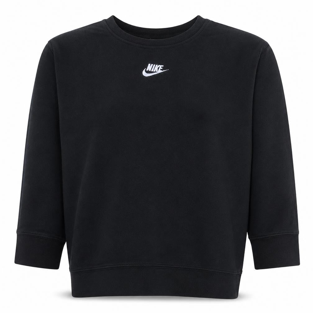 Nike Women Black Crew Neck Pullover Sweatshirt Size L