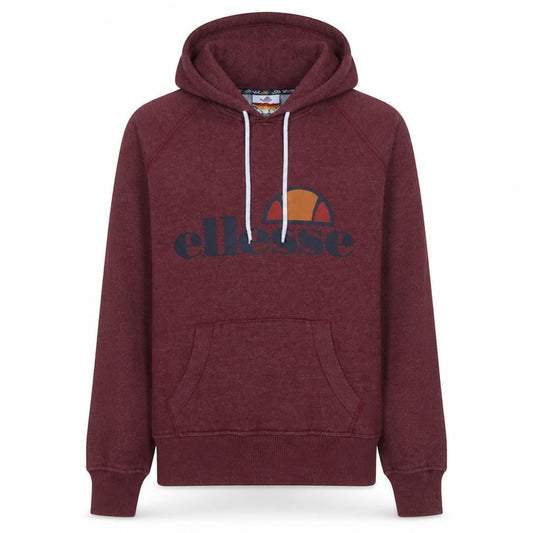 Ellesse Men's Red Pullover Hoodie XS Fleece Logo Sportswear