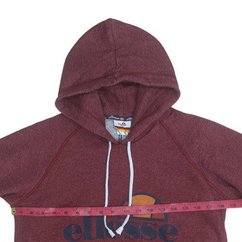 Ellesse Men's Red Pullover Hoodie XS Fleece Logo Sportswear