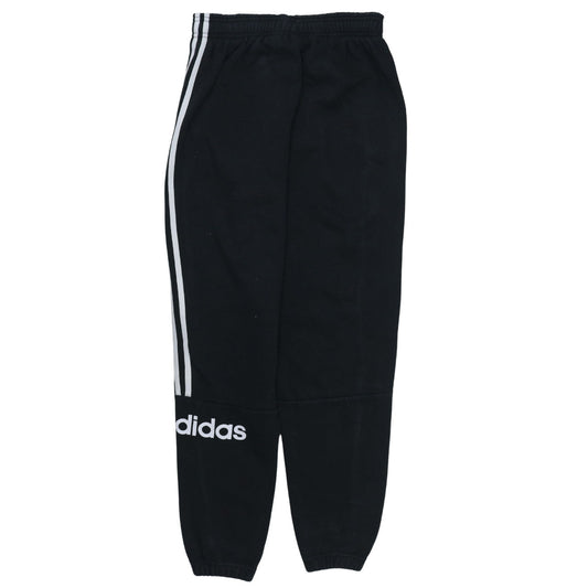 adidas Boys Black Jogger Trousers 13-14 Years Elastic Waist Sportswear
