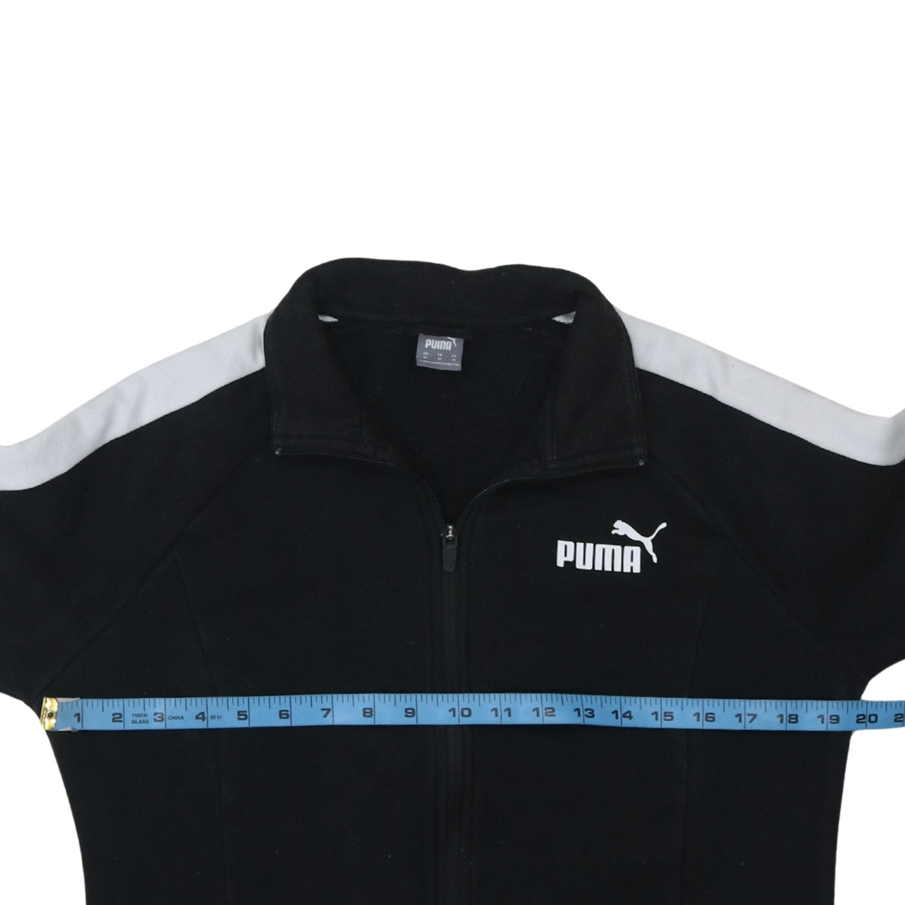 Puma Men's Black Full Zip Fleece Sweatshirt Size M