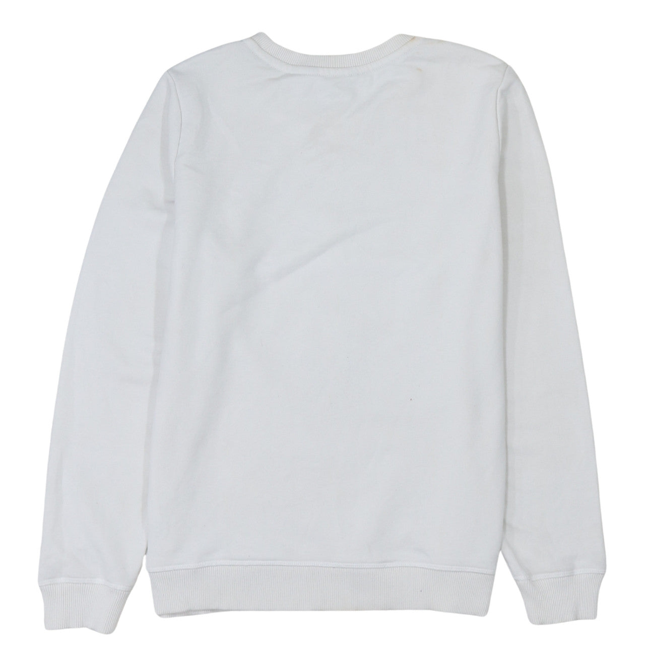 Tommy Hilfiger Womens White Silver Logo Crew Neck Sweatshirt XL